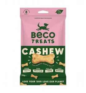BECO DOG TREATS CASHEW 70g WITH PUMPKIN SEED AND CARROT